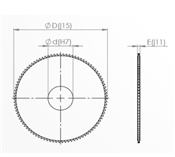 Serra Circular 100 x 1,5 x 22mm Ades 8705.55015 