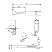 Ferramenta para Torno FRI Q25 DP30 Direita 4330.05020 